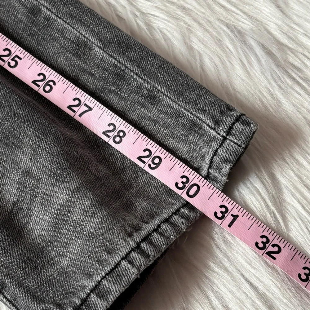 Gap Kids Boys Size 8 Gray‎ Straight Leg Jeans Elastic Waist Zipper Close Denim